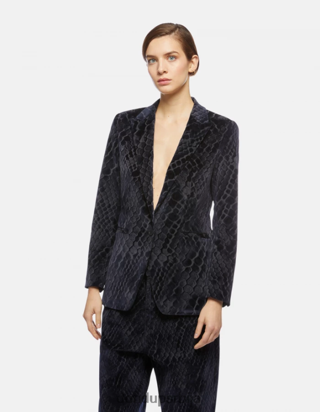 једноструки флок тексас сако Жене 662008387 Плави DONDUP Одећа