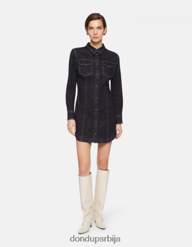 кратка тексас хаљина Жене 662008270 Плави DONDUP Одећа