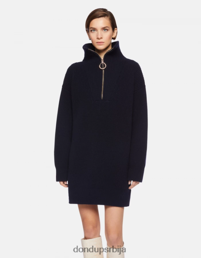 кратка вунена хаљина Жене 662008276 Морнарско плаво DONDUP Одећа