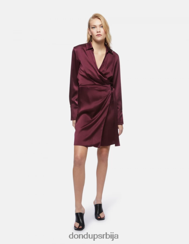 кратка сатенска хаљина Жене 662008280 пругна DONDUP Одећа