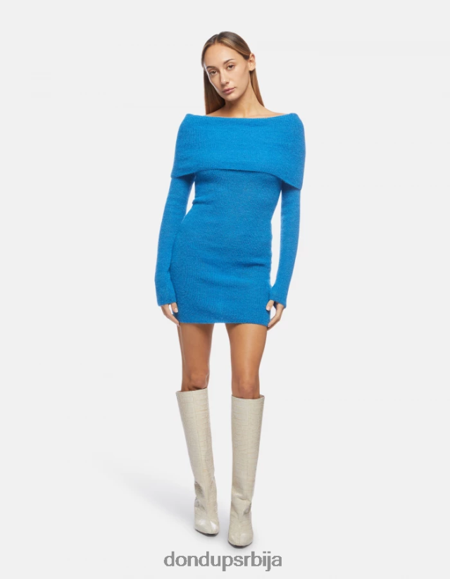 кратка хаљина од мохера Жене 662008294 тиркизно DONDUP Одећа