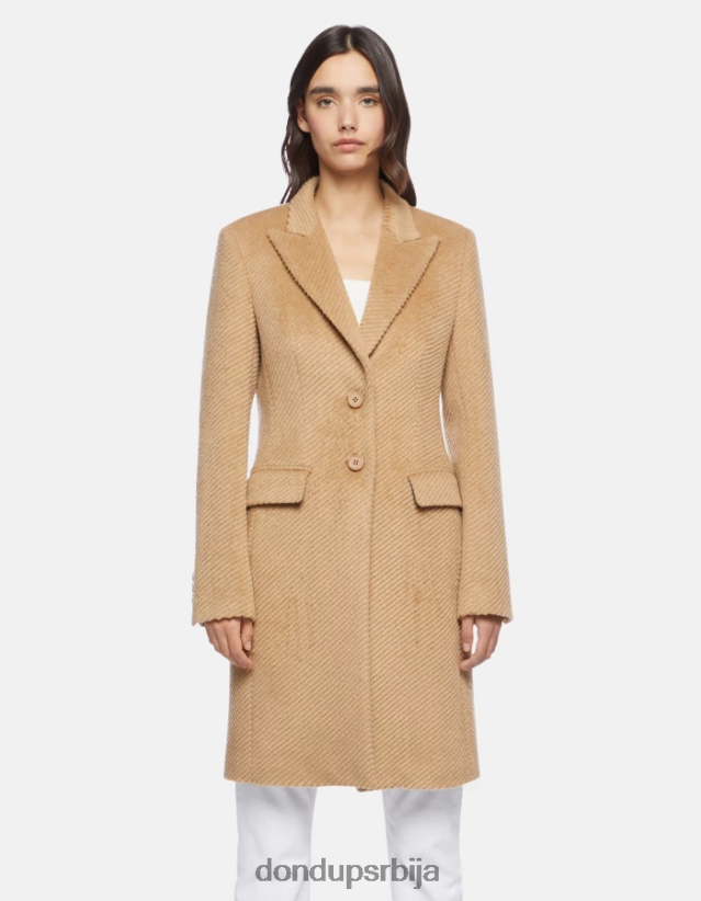 једноструки сукнени капут Жене 662008357 цимет DONDUP Одећа