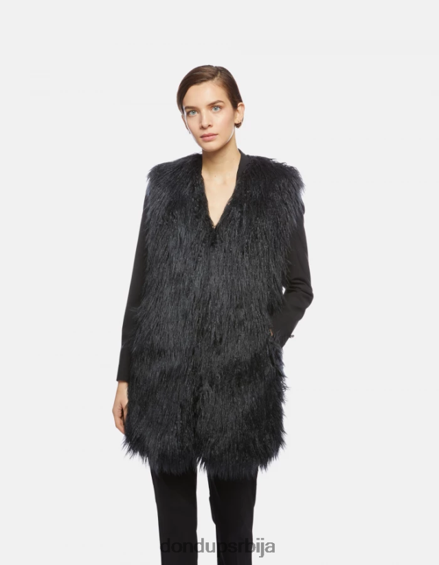 прслук нормалног кроја од еко монголског крзна Жене 662008358 блу туарег DONDUP Одећа