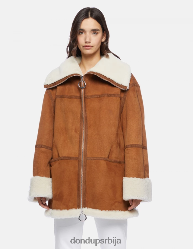 превелики капут од стриже Жене 662008360 ноце DONDUP Одећа