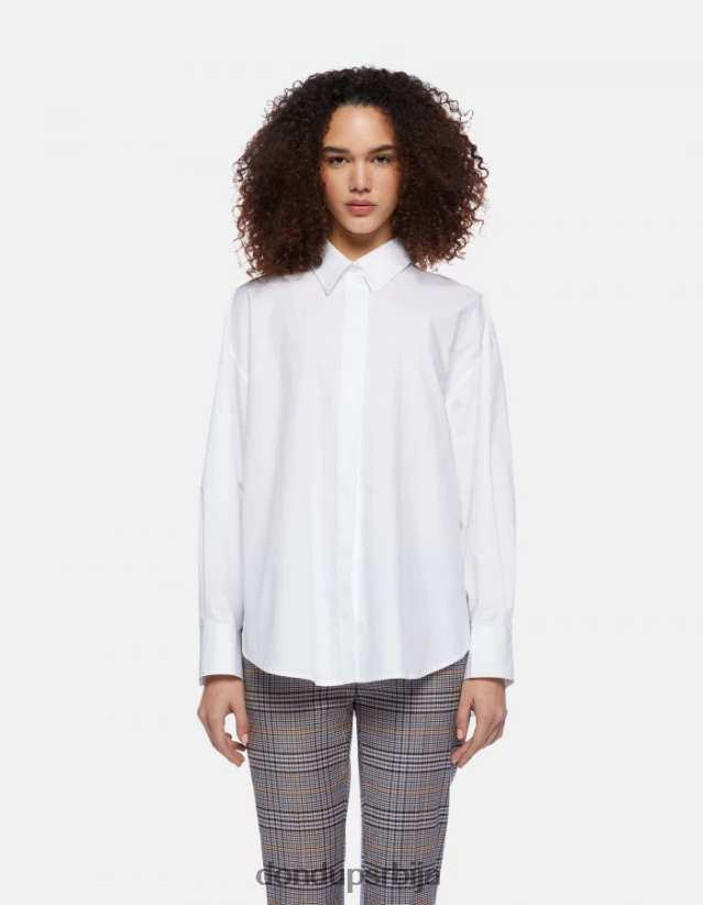 превелика кошуља од поплина Жене 662008243 бео DONDUP Одећа