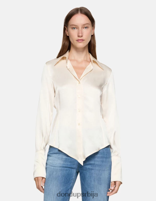 уске сатенске кошуље Жене 662008253 бурро DONDUP Одећа