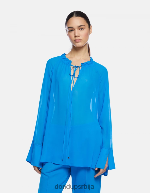 кошуља од жоржета правилног кроја Жене 662008261 тиркизно DONDUP Одећа