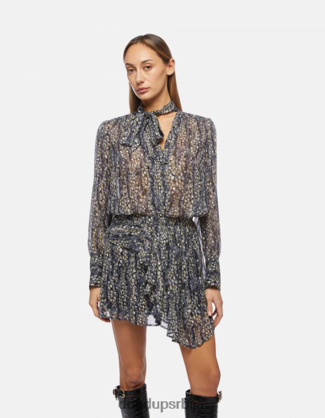 кошуља од жоржета правилног кроја Жене 662008266 црн DONDUP Одећа