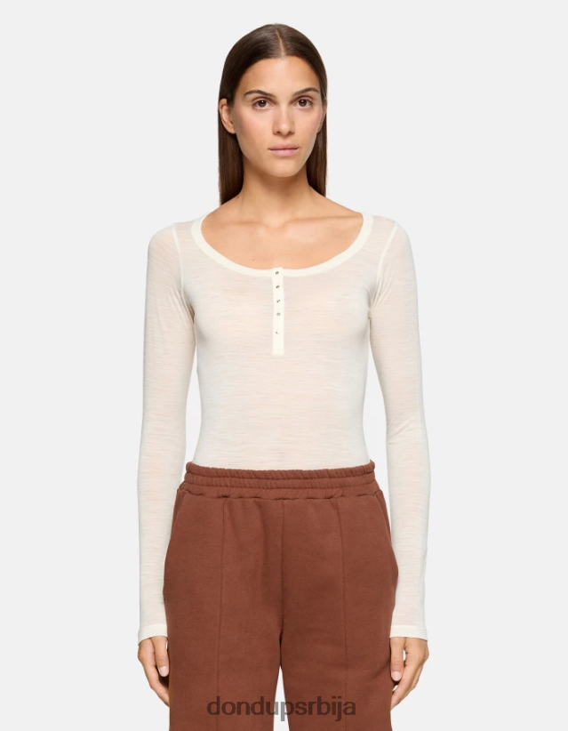 слим-фит вунени хенлеи топ Жене 662008431 бурро DONDUP Одећа