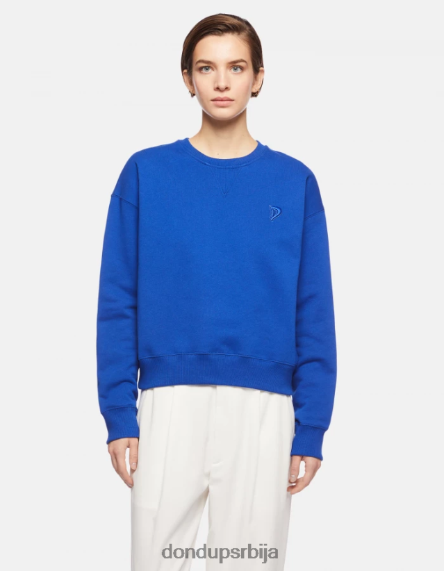 дуксерица од флиса нормалног кроја Жене 662008423 краљевско плаво DONDUP Одећа дуксерица од флиса нормалног кроја Жене 662008423 краљевско плаво DONDUP Одећа