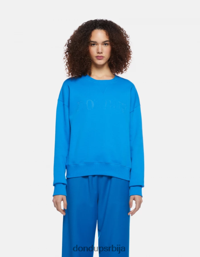 дуксерица нормалног кроја са округлим изрезом Жене 662008429 тиркизно DONDUP Одећа дуксерица нормалног кроја са округлим изрезом Жене 662008429 тиркизно DONDUP Одећа