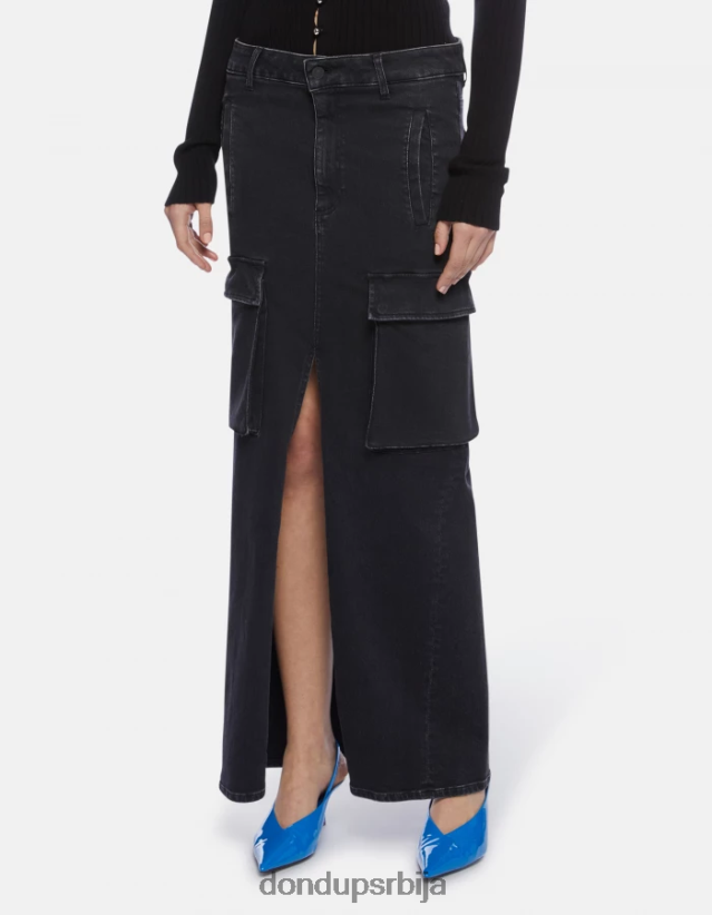 дуга растезљива тексас сукња Жене 662008396 црн DONDUP Одећа