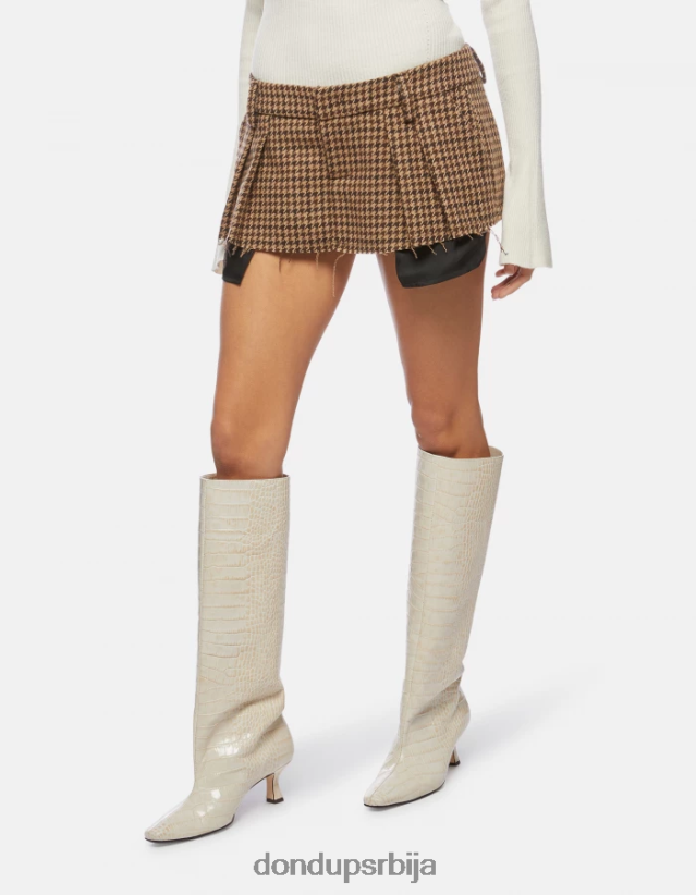 миница од мешавине вуне Жене 662008398 циоццолато DONDUP Одећа