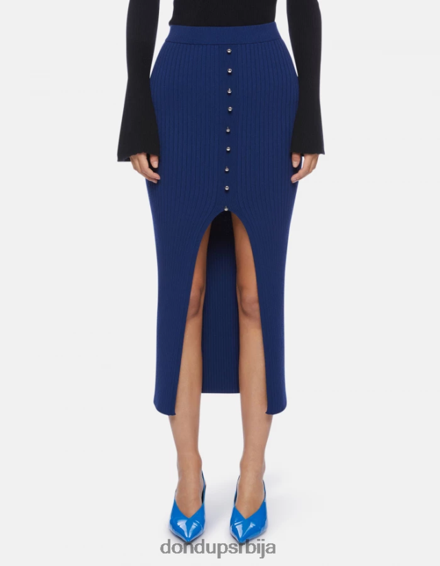 миди вискозна сукња Жене 662008406 Плави DONDUP Одећа