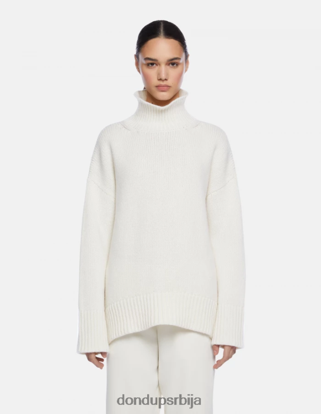 превелики рибарски џемпер са поло вратом Жене 662008309 алабастро DONDUP Одећа