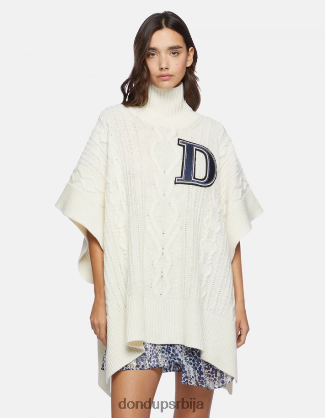 велики вунени пончо Жене 662008328 бурро DONDUP Одећа