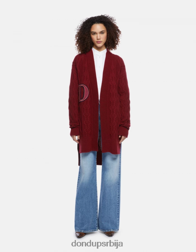 вунени кардиган нормалног кроја Жене 662008330 барбабиетола DONDUP Одећа