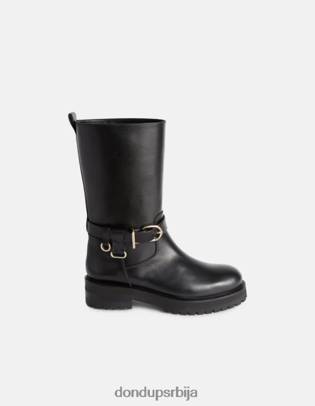 бајкерске чизме од напа телеће коже Жене 662008454 црн DONDUP обућа