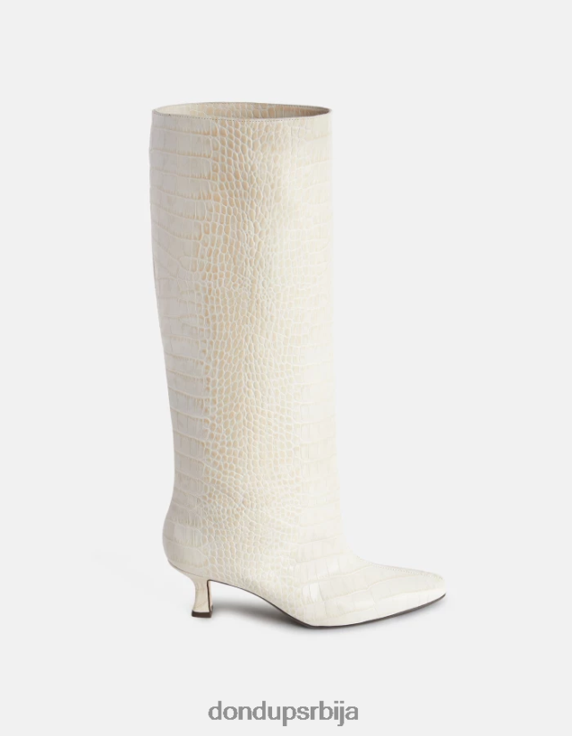 чизме од коже са ефектом крокодила Жене 662008468 бурро DONDUP обућа