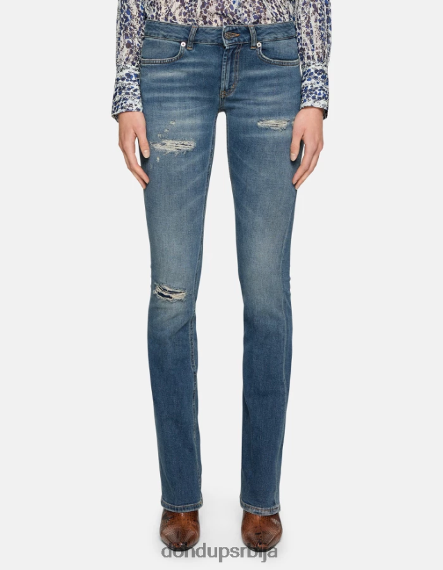 лола боотцут фармерке од растезљивог тексаса Жене 66200843 Плави DONDUP Одећа