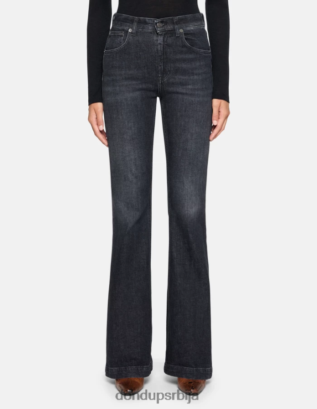 оливиа боотцут стреч деним фармерке Жене 66200858 црн DONDUP Одећа