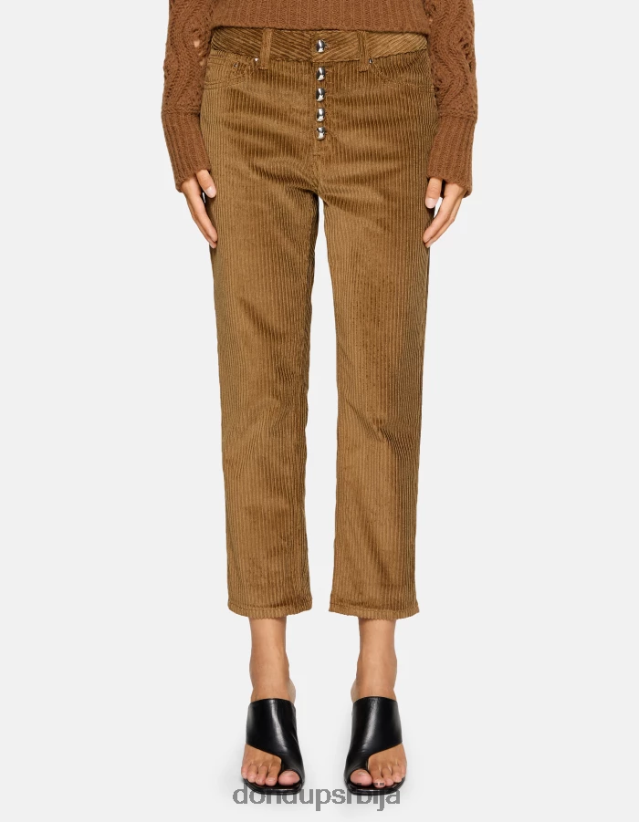 коонс широке сомотне панталоне Жене 662008106 цимет DONDUP Одећа