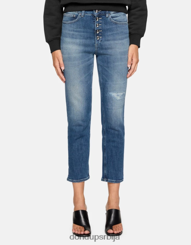 коонс лабаве растезљиве тексас фармерке Жене 662008111 Плави DONDUP Одећа коонс лабаве растезљиве тексас фармерке Жене 662008111 Плави DONDUP Одећа