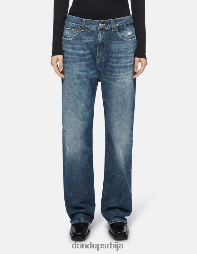 иара фармерке слободног кроја од тврдог тексаса са ивицама Жене 662008118 Плави DONDUP Одећа иара фармерке слободног кроја од тврдог тексаса са ивицама Жене 662008118 Плави DONDUP Одећа