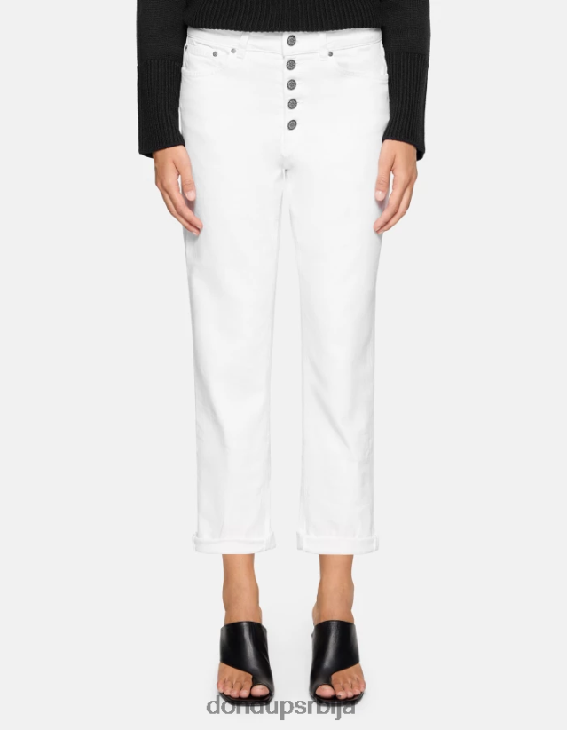 коонс лабаве растезљиве џинс фармерке Жене 66200831 бео DONDUP Одећа коонс лабаве растезљиве џинс фармерке Жене 66200831 бео DONDUP Одећа