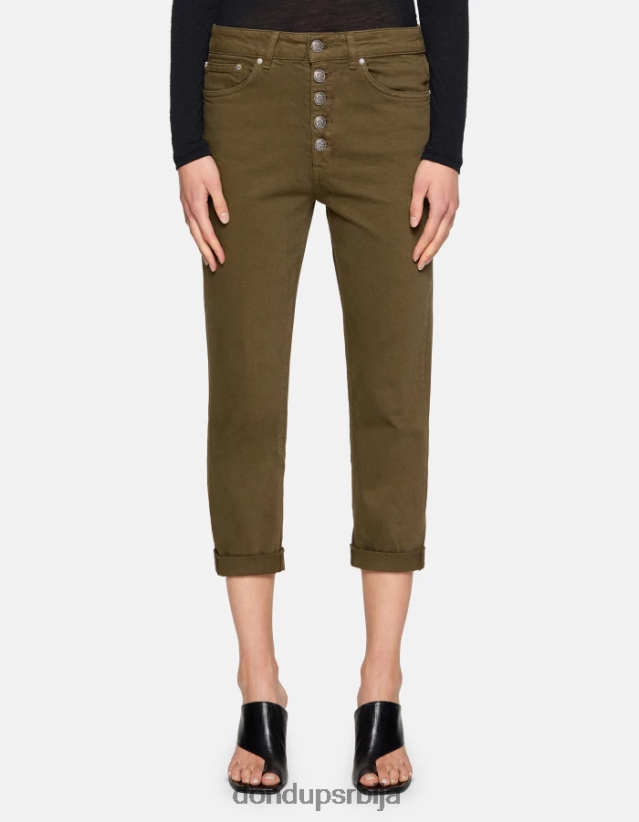 коонс лабаве растезљиве џинс фармерке Жене 66200833 Војничко зелена DONDUP Одећа коонс лабаве растезљиве џинс фармерке Жене 66200833 Војничко зелена DONDUP Одећа