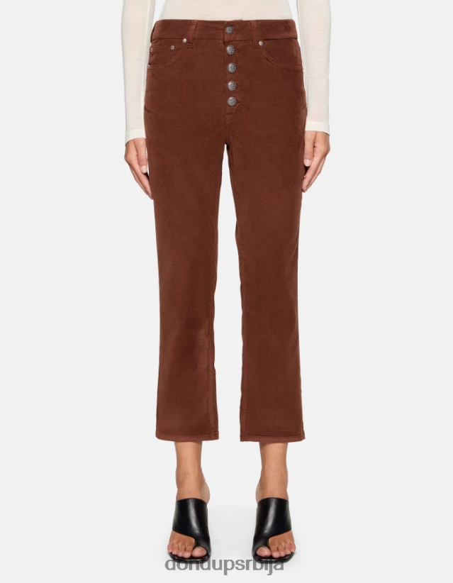 коонс широке сомотне панталоне Жене 66200873 циоццолато DONDUP Одећа