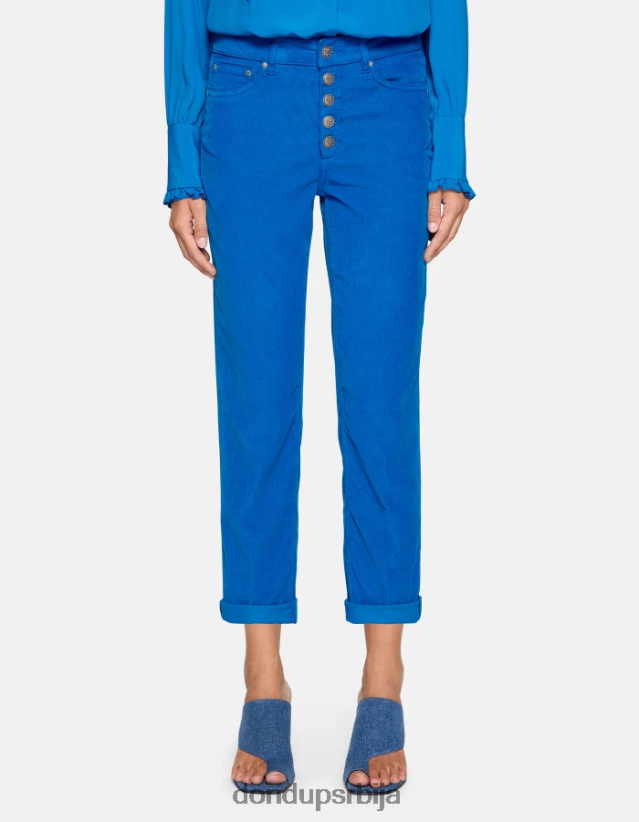 коонс широке сомотне панталоне Жене 66200875 тиркизно DONDUP Одећа