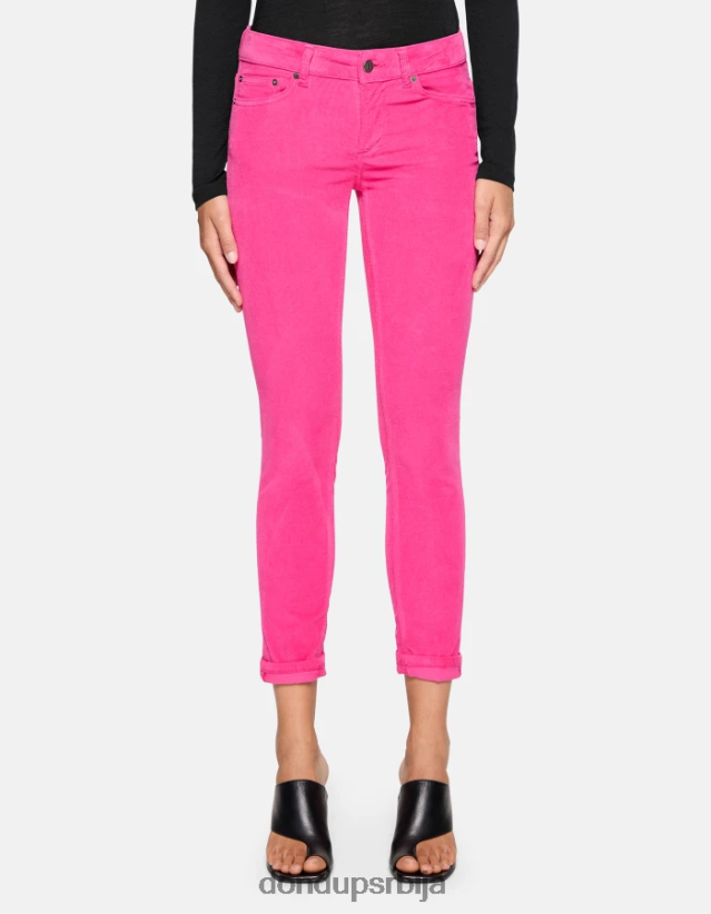 монро уске панталоне од сомота Жене 66200812 орхидеја DONDUP Одећа