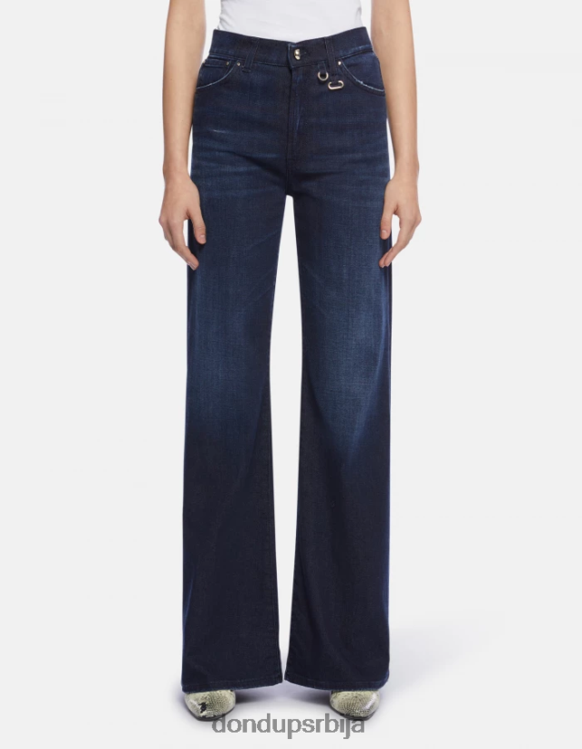 јантарне фармерке са широким ногавицама Жене 662008101 Плави DONDUP Одећа