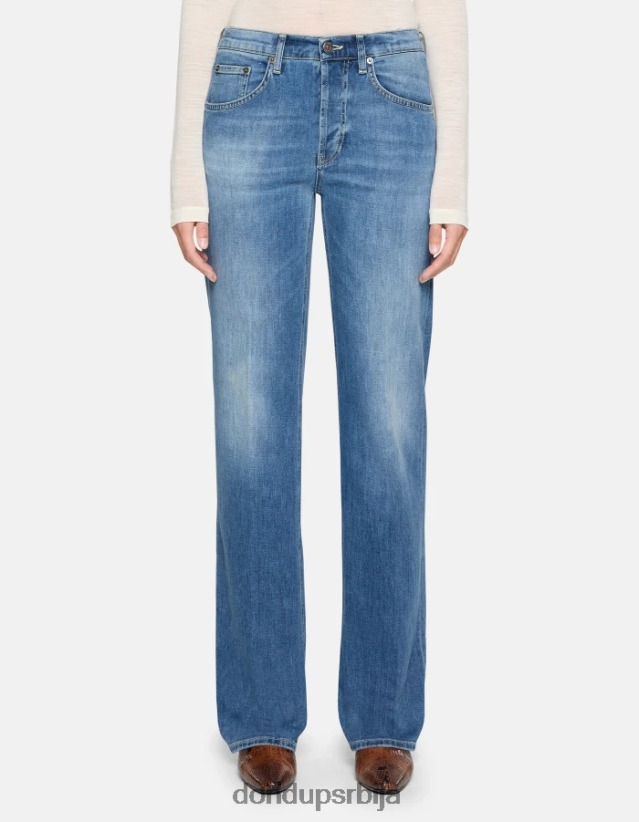 џеклин широке растезљиве фармерке од џинса Жене 66200839 Плави DONDUP Одећа