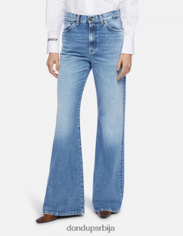 ћилибарне широке чврсте фармерке од џинса Жене 66200896 Плави DONDUP Одећа