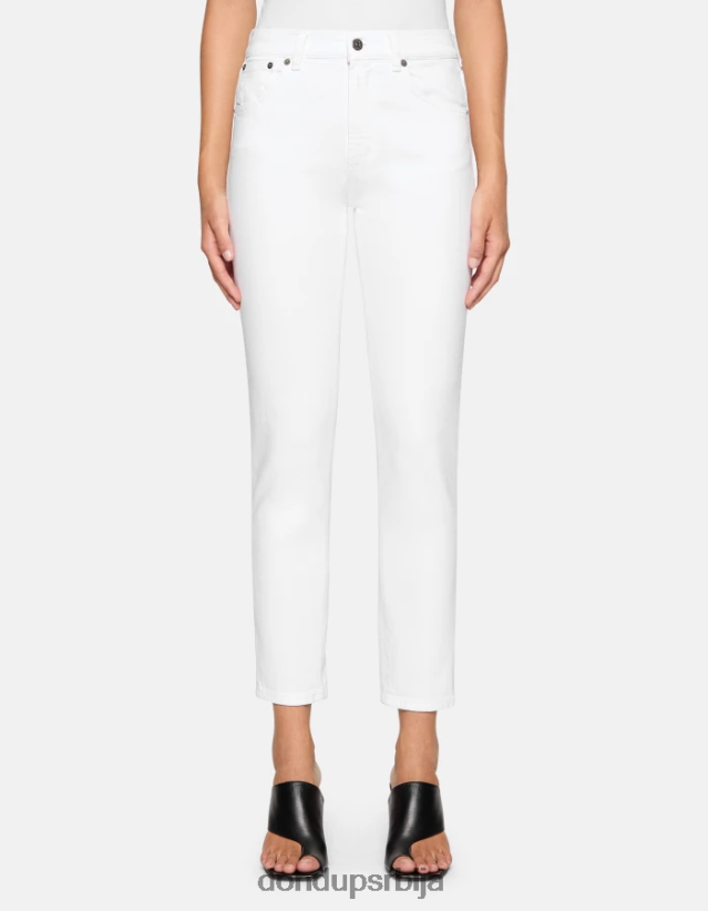 даила уске фармерке од растезљивог тексаса Жене 6620082 бео DONDUP Одећа даила уске фармерке од растезљивог тексаса Жене 6620082 бео DONDUP Одећа