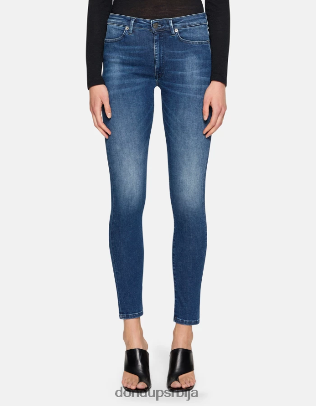 ирис супер скинни фармерке од растезљивог тексаса Жене 66200868 Плави DONDUP Одећа