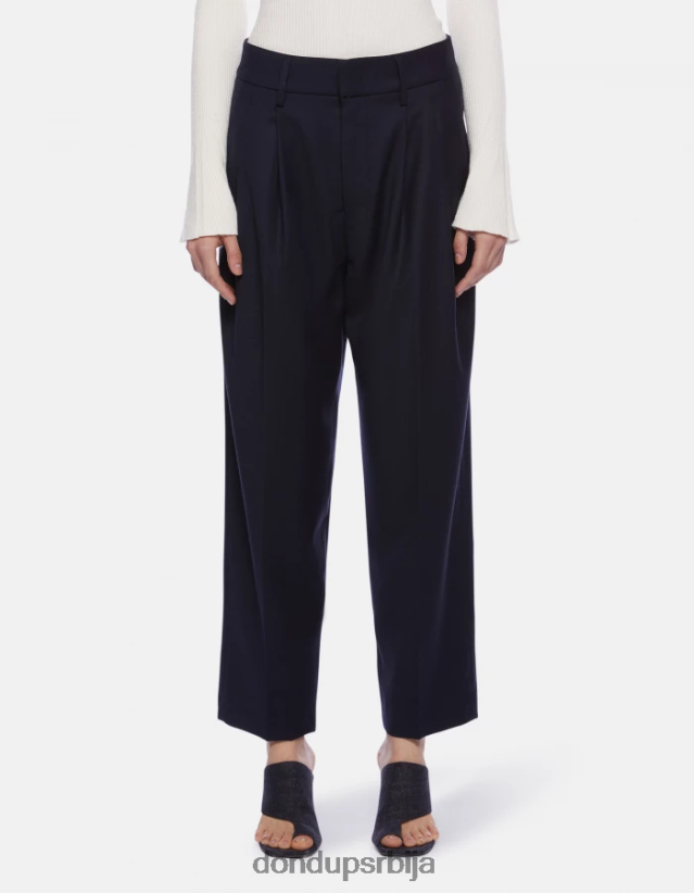 шерил фланелске панталоне слободног кроја Жене 662008169 Морнарско плаво DONDUP Одећа