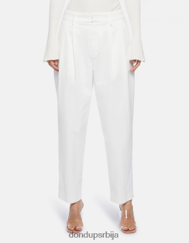 Схерил памучне панталоне слободног кроја Жене 662008238 алабастро DONDUP Одећа