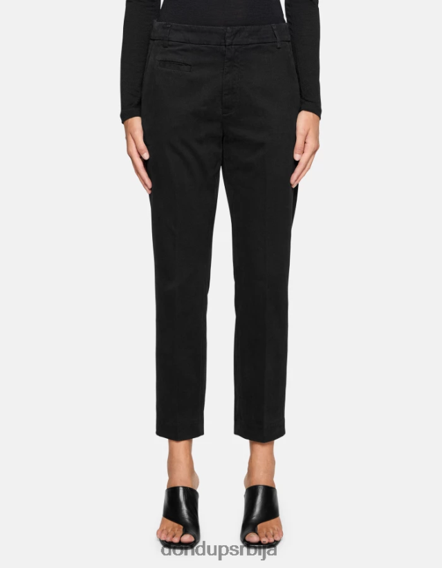 ариел памучне панталоне са шаргарепом од 27 инча Жене 662008165 црн DONDUP Одећа ариел памучне панталоне са шаргарепом од 27 инча Жене 662008165 црн DONDUP Одећа