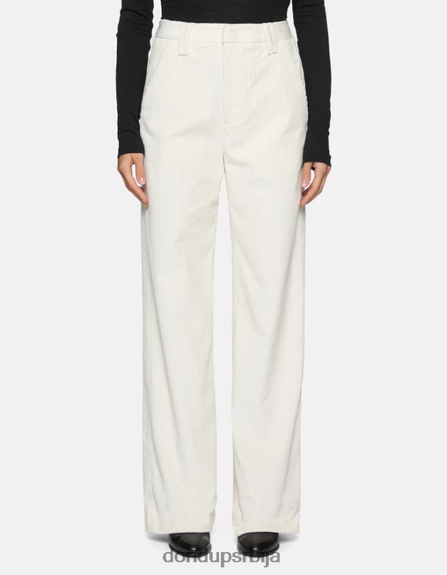 јоан широке сомотне панталоне Жене 662008133 алабастро DONDUP Одећа јоан широке сомотне панталоне Жене 662008133 алабастро DONDUP Одећа