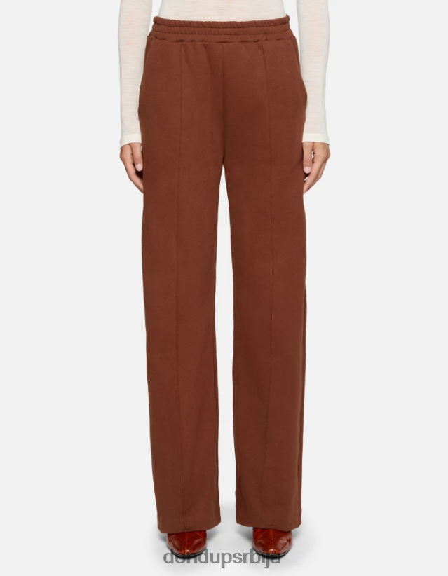 панталоне од флиса широких ногавица Жене 662008170 циоццолато DONDUP Одећа