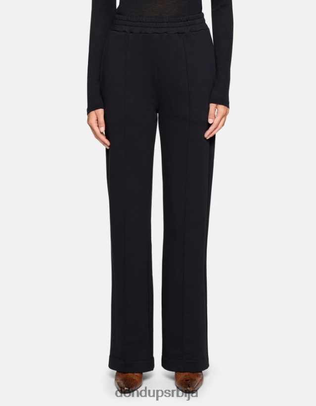 панталоне од флиса широких ногавица Жене 662008186 црн DONDUP Одећа