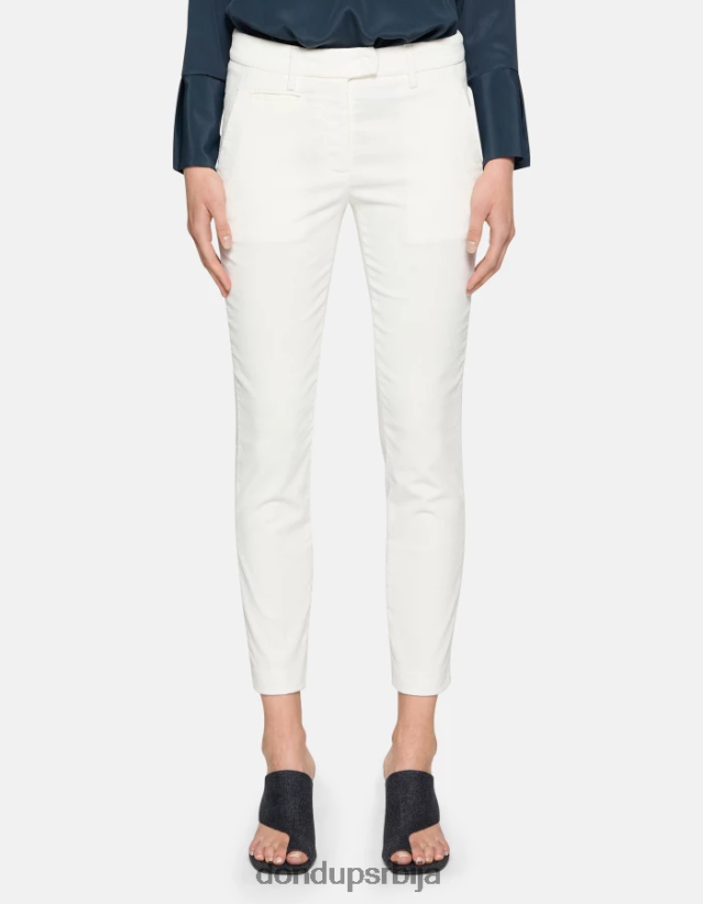 савршене уске панталоне од сомота Жене 662008153 алабастро DONDUP Одећа