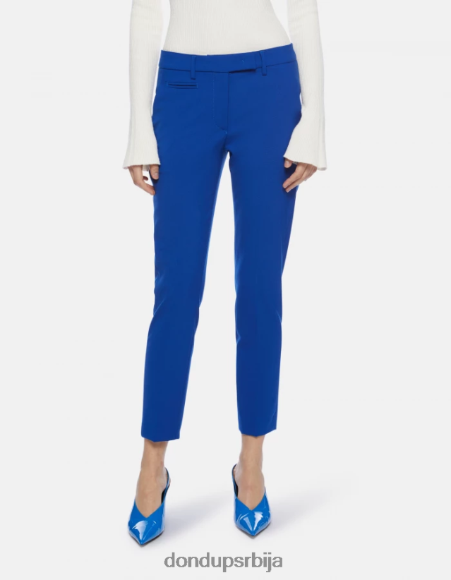 савршене уске панталоне од вуне Жене 662008184 краљевско плаво DONDUP Одећа