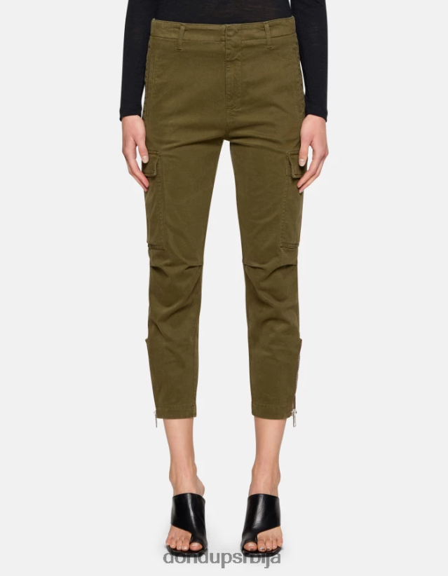 еве памучне карго панталоне Жене 662008163 Војничко зелена DONDUP Одећа еве памучне карго панталоне Жене 662008163 Војничко зелена DONDUP Одећа