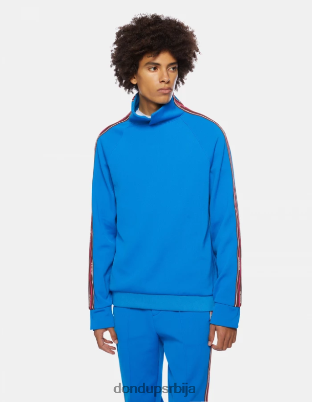 дуксерица нормалног кроја са високим изрезом мушкарци 662008833 тиркизно DONDUP Одећа дуксерица нормалног кроја са високим изрезом мушкарци 662008833 тиркизно DONDUP Одећа