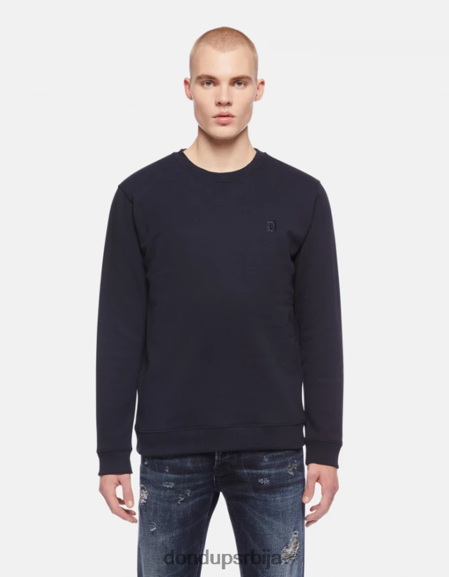 дуксерица нормалног кроја са округлим изрезом мушкарци 662008837 Морнарско плаво DONDUP Одећа дуксерица нормалног кроја са округлим изрезом мушкарци 662008837 Морнарско плаво DONDUP Одећа