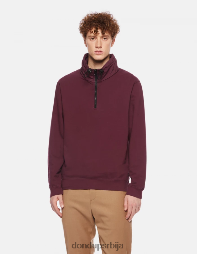 дуксерица нормалног кроја са високим изрезом мушкарци 662008844 пругна DONDUP Одећа дуксерица нормалног кроја са високим изрезом мушкарци 662008844 пругна DONDUP Одећа